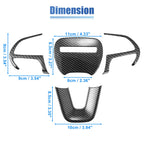 Steering Wheel Sticker Trim Kit for Dodge Challenger (2015–2021) Black