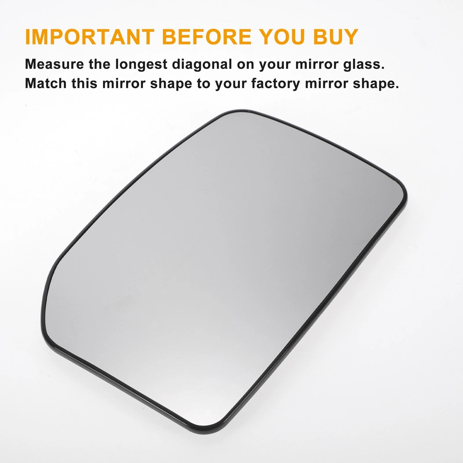 Right Upper Side Heated Convex Mirror Glass for Ford Transit MK6 MK7