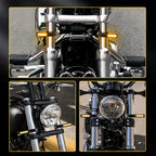 2X LED Dynamic Amber Turn Signal Lights for Motorcycle (39-41mm)