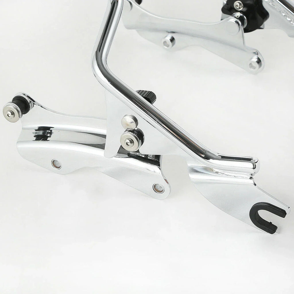 4 Point Docking Hardware Backrest Sissy Bar for Harley Touring FLHT (14-23)