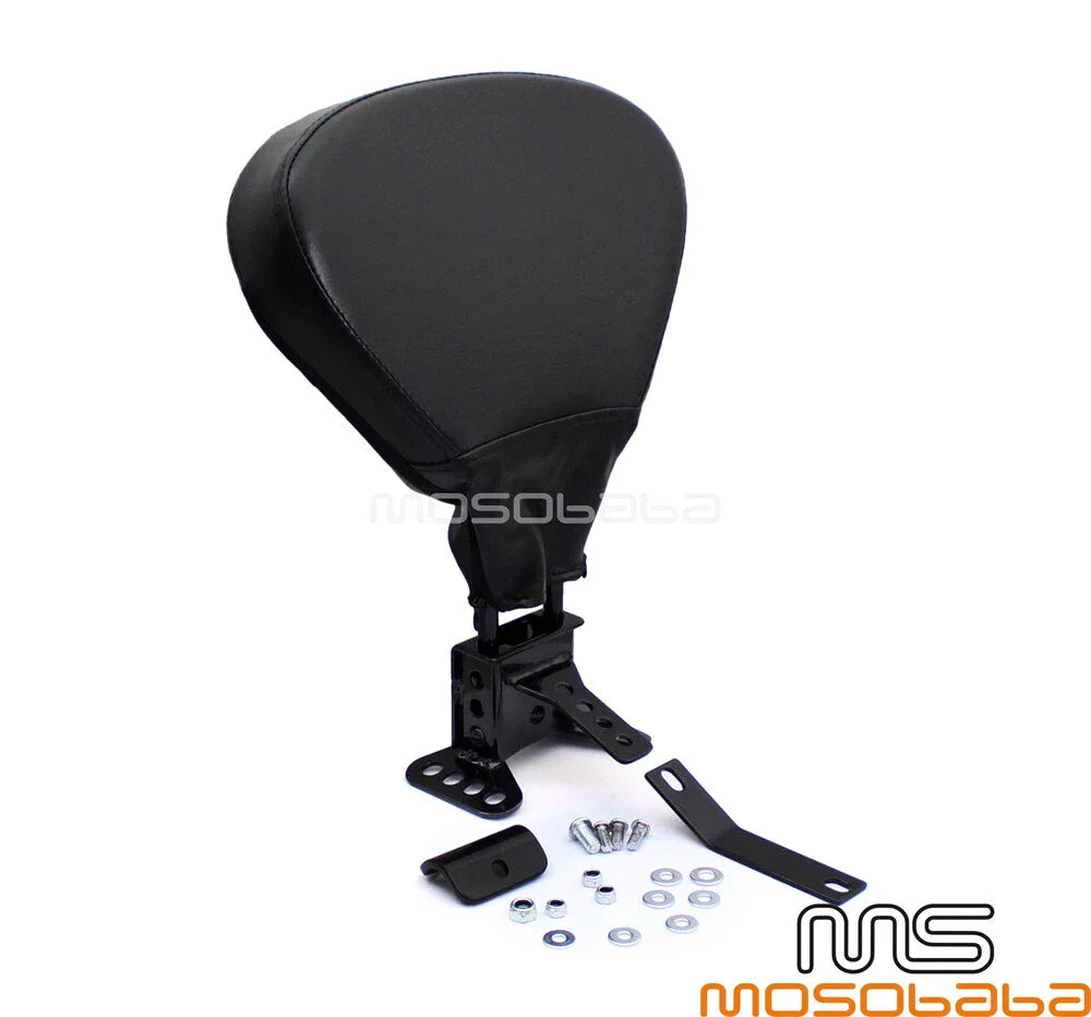 Black Backrest Pad Bracket for Harley Touring FLH Street Glide (2009-2023)