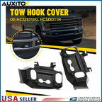 Set of 2 Front Bumper Tow Hook Trim Covers for Ford Super Duty (2017–2019)