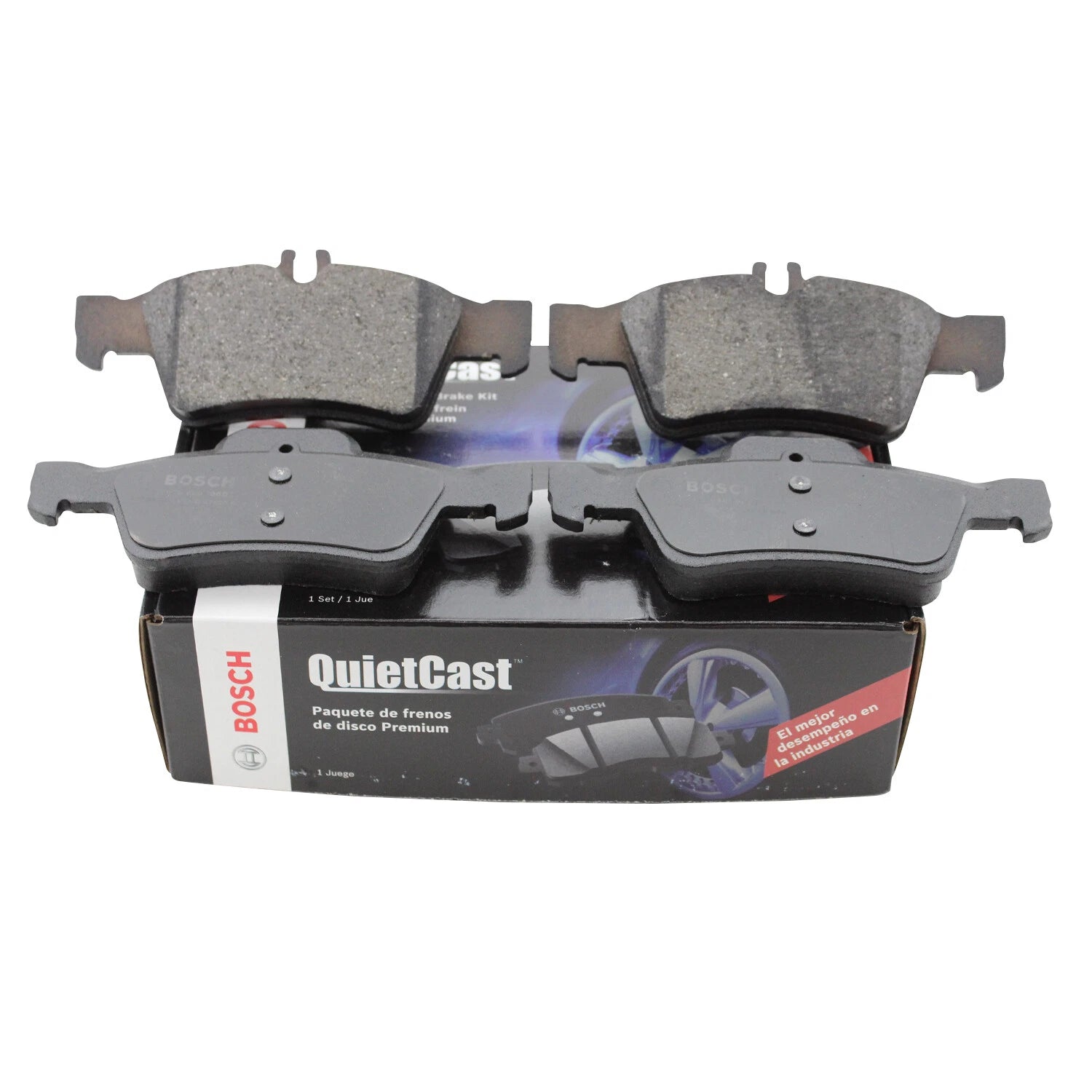 Bosch QuietCast Rear Ceramic Brake Pads for Mercedes-Benz C216 W211 W221 R230 (2007–2015)