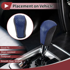 1 Pc Gear Shift Knob Cover for Subaru Forester (2006–2012) Blue Faux Leather