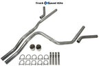 2.5" Dual Exhaust Kit for Chevy Tahoe (2000–2006) C Exit No Muffler DW Tip