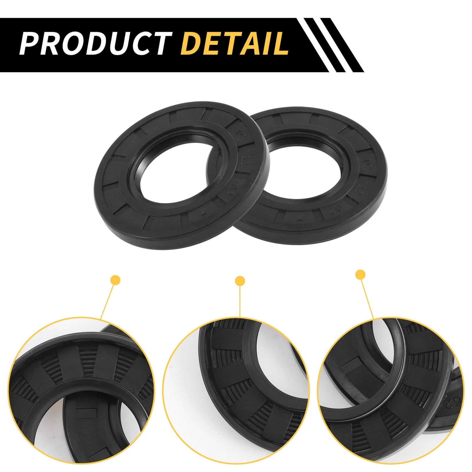Set of 5 Oil Seal Rotary Shaft Seal NBR Rubber 32x62x7mm