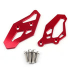 CNC Red Footrest Rearset Adapter Plates for Yamaha YZF R3 R25 MT-03 (2013–2019)