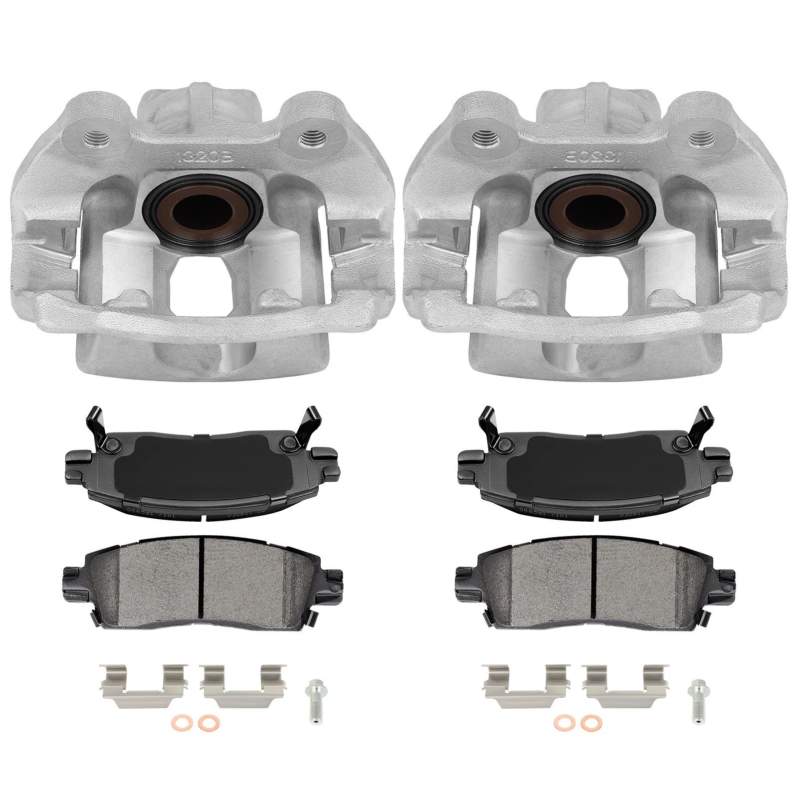 Set of 6 Ceramic Brake Pads and Calipers for GMC Acadia (2007–2016)