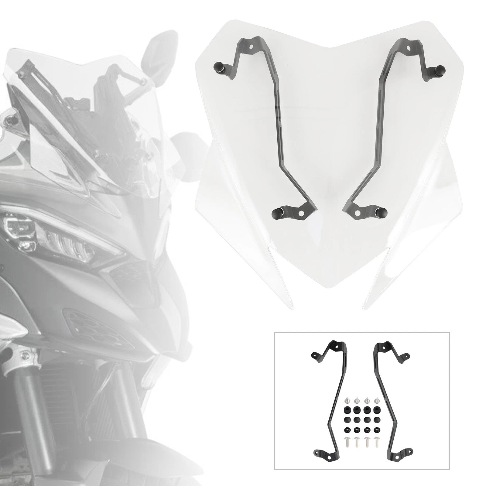 Windshield Windscreen for Ducati Multistrada V4/S/S Sport (2021–2023)