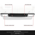 Chrome Rear Bumper for Nissan NV1500 NV2500 NV3500 (2012–2021) w/ Sensor Holes