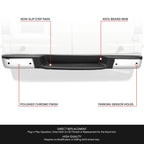 Chrome Rear Bumper for Nissan NV1500 NV2500 NV3500 (2012–2021) w/ Sensor Holes
