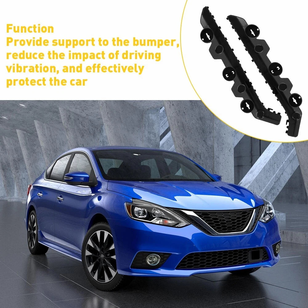 Set of 2 Front Bumper Brackets for Nissan Sentra (2016–2018)