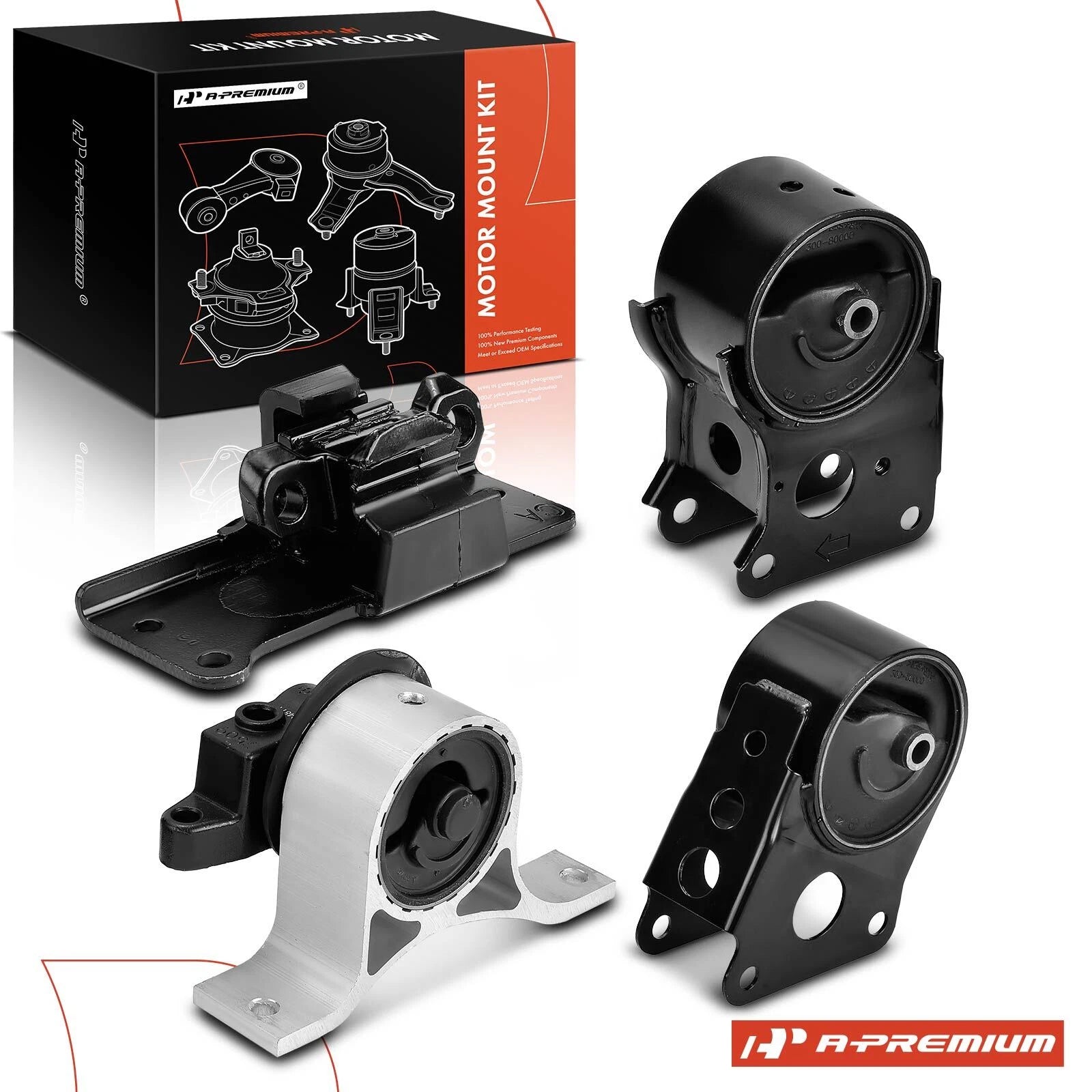 Set of 4 Engine Motor & Transmission Mounts for Nissan Murano (2003–2007)
