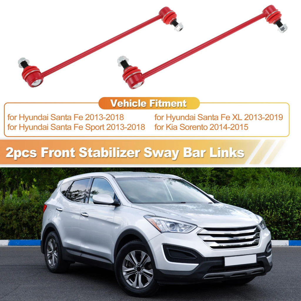 2X Front Sway Bar Links for Hyundai Santa Fe, Kia Sorento (No.K750659)