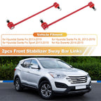 2X Front Sway Bar Links for Hyundai Santa Fe, Kia Sorento (No.K750659)