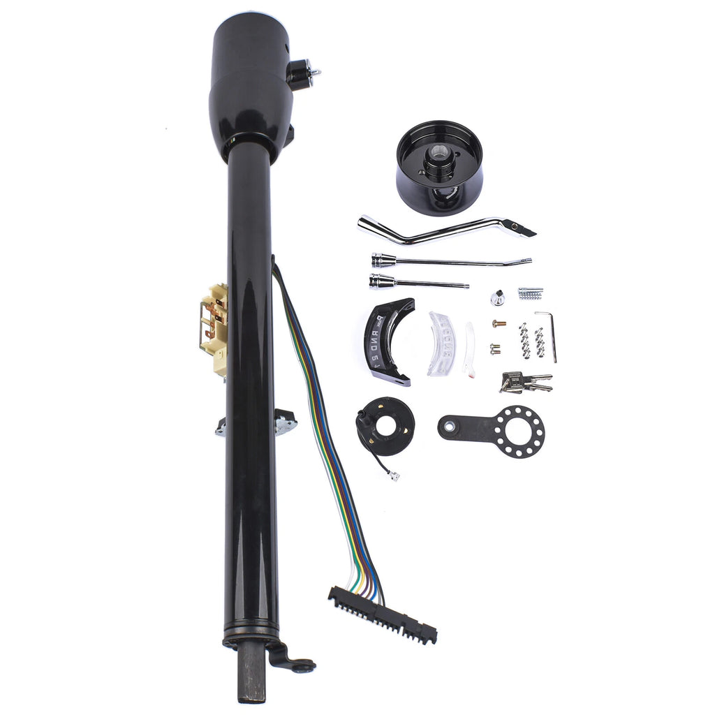 32" Black Stainless Steel Tilt Steering Column
