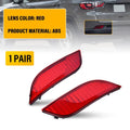 Set of 2 Red Rear Bumper Reflector Lights for Jeep Compass (2017–2023) CH1185106 V