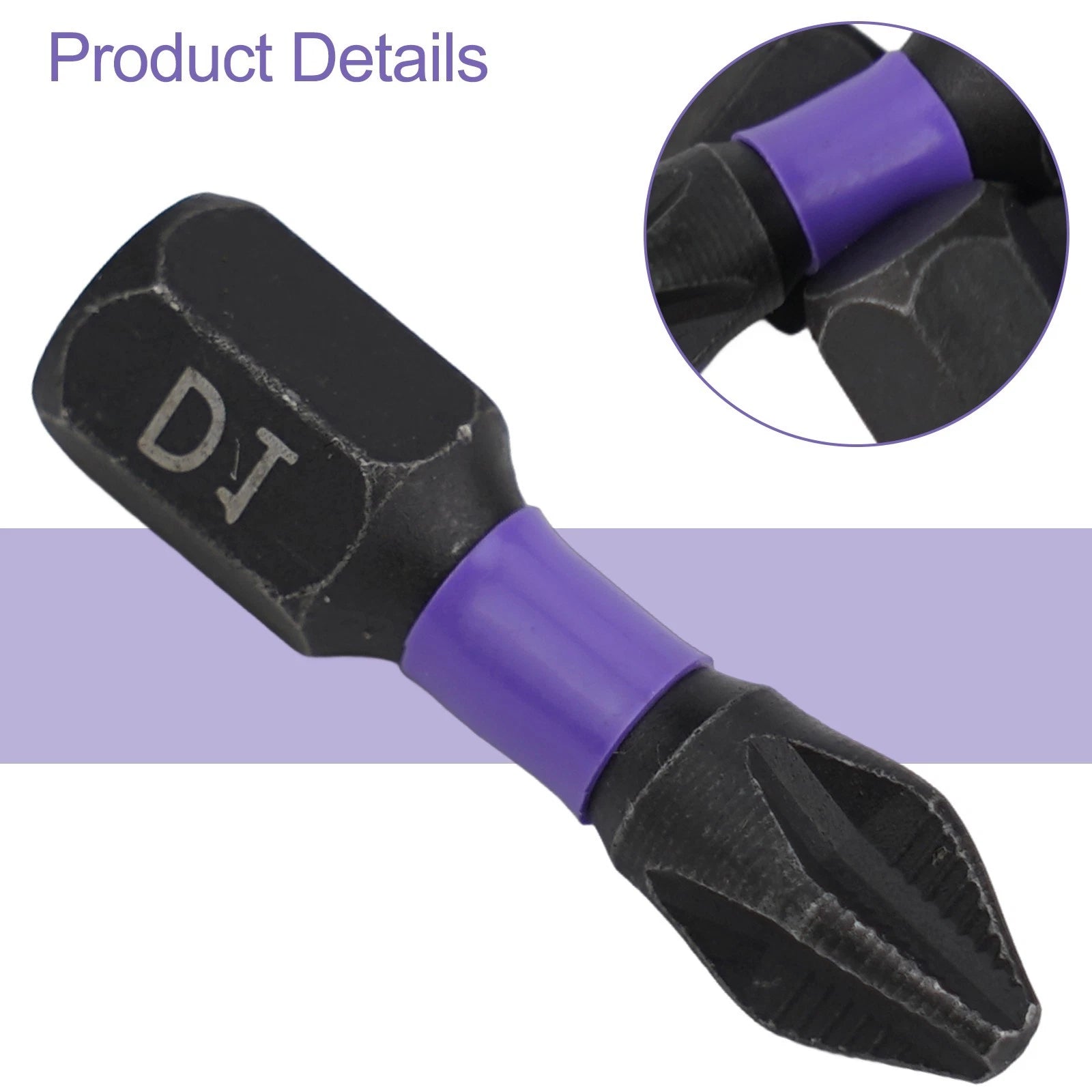 Set of 5 PH2 Magnetic Screwdriver Bits for