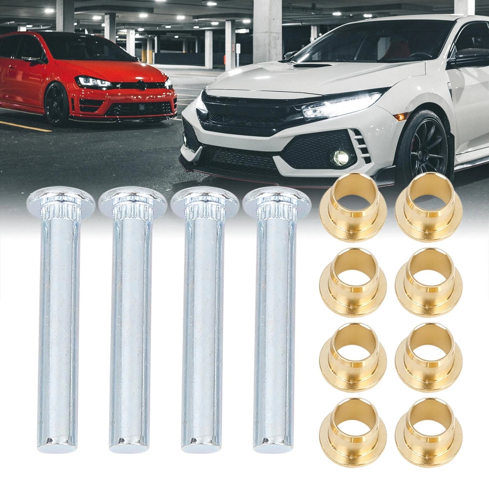 Set of 4 Door Hinge Pin Bushing Repair Kit for Nissan Frontier (1998–2005)