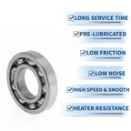 Deep Groove Ball Bearing P0 for Scooter Skateboard Wheel (20x42x8mm)
