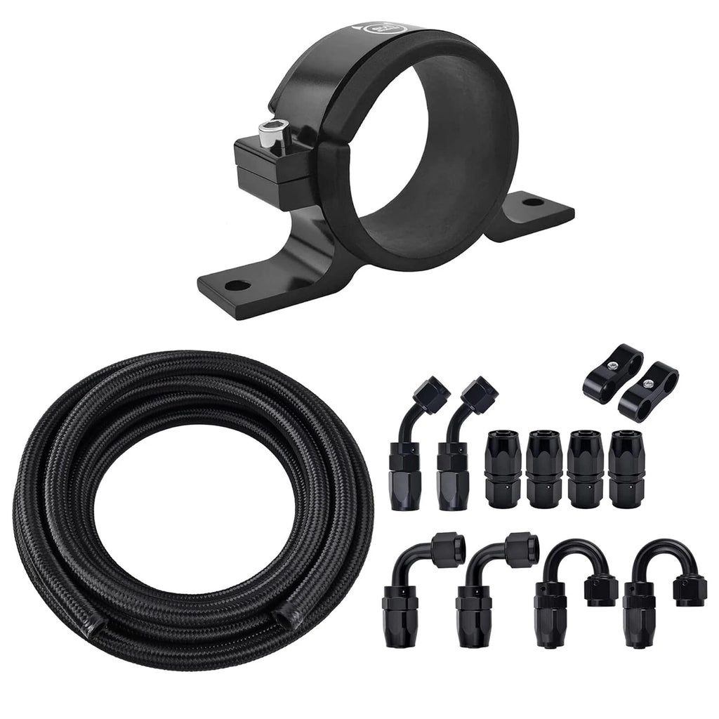10FT AN6 Nylon Braided Fuel Line Kit for Universal Applications