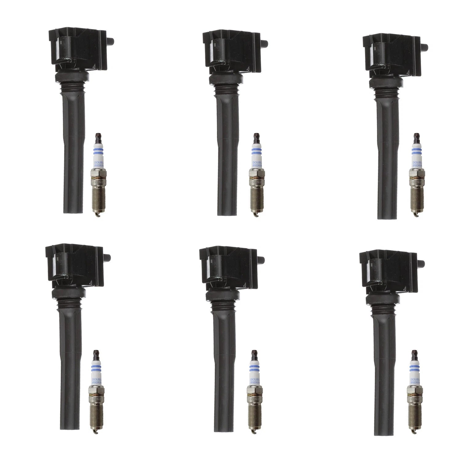 Set of 6 Ignition Coils & Spark Plugs for F-150 Navigator (V6)