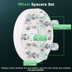 Set of 4 Wheel Spacers 1" 25mm 5x110 for Chevrolet HHR Malibu Cobalt (2006–2011)