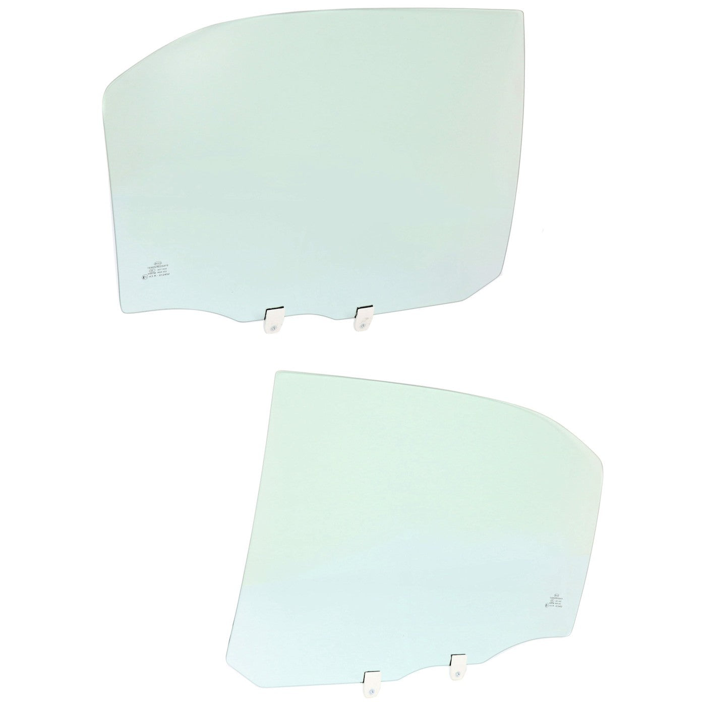 Set of 2 Rear Door Glasses for Sedan Left Right