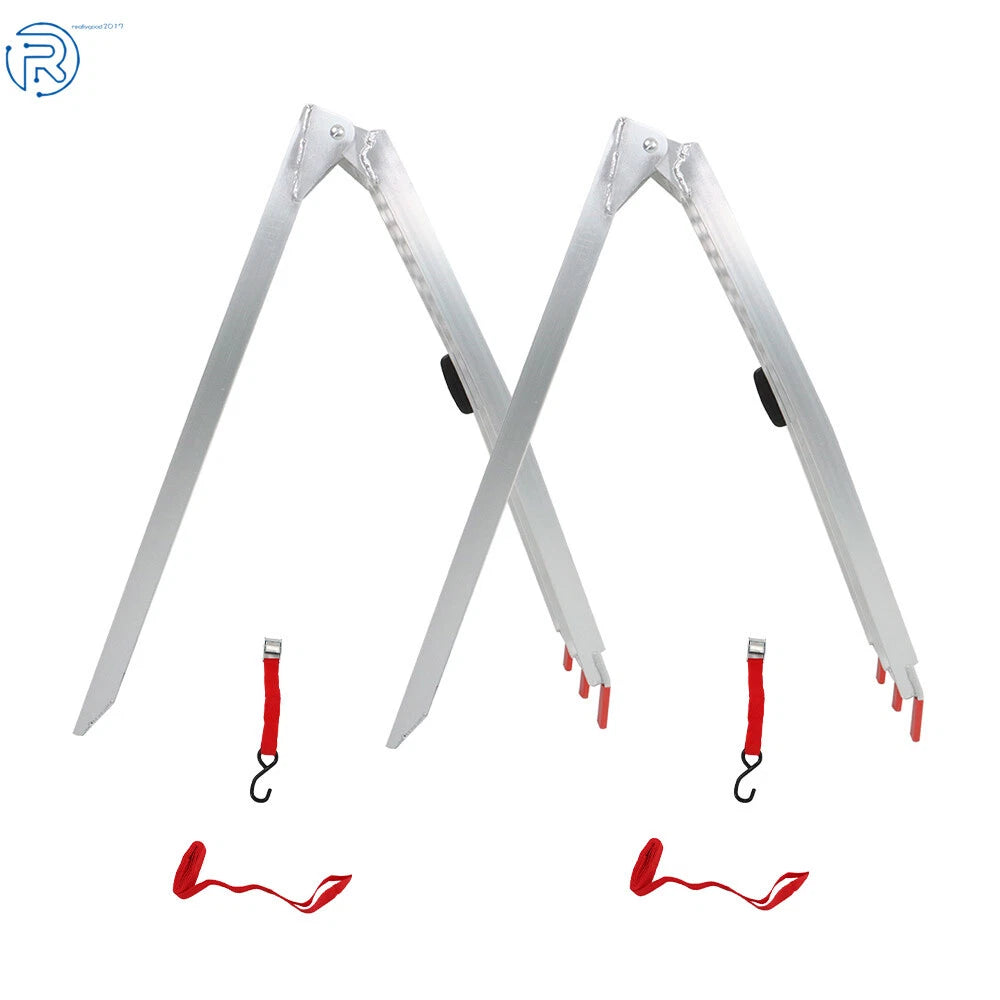Set of 2 Aluminum Folding Loading Ramps for Truck Motorcycle ATV UTV
