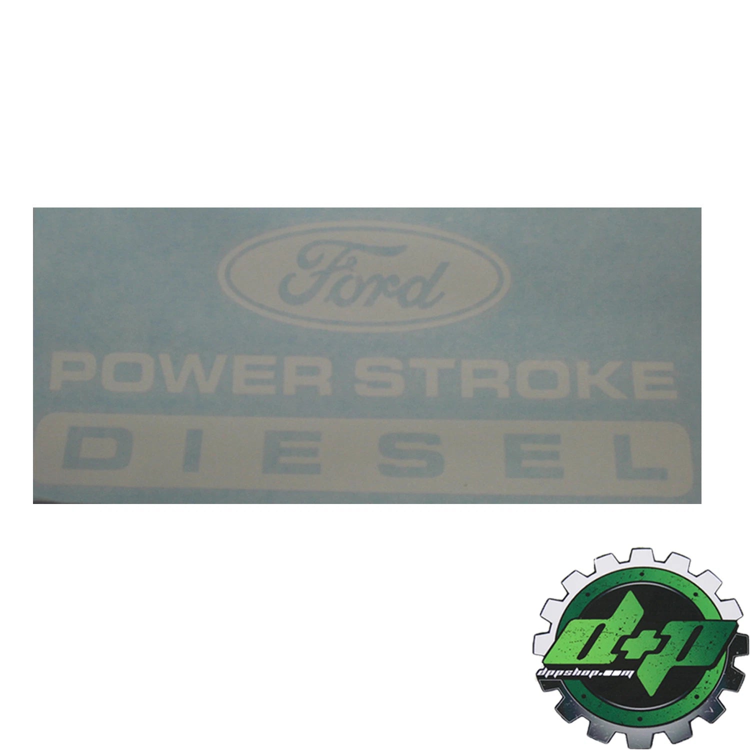 Vinyl Decal Window Sticker for Ford Powerstroke Diesel (9.5 x 22)