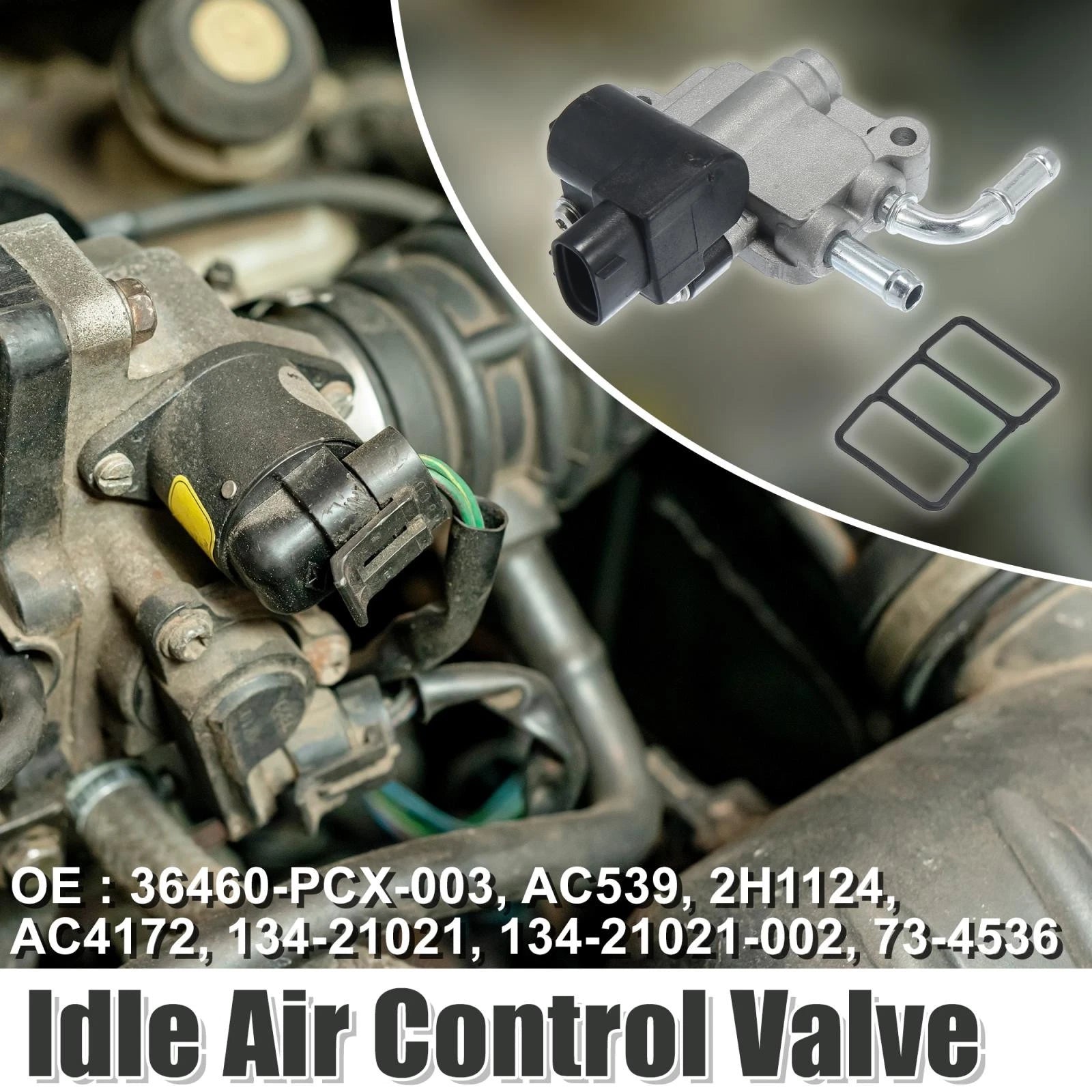 Idle Air Control Valve 36460-PCX-003 with Gasket for Honda S2000 (2000–2005)