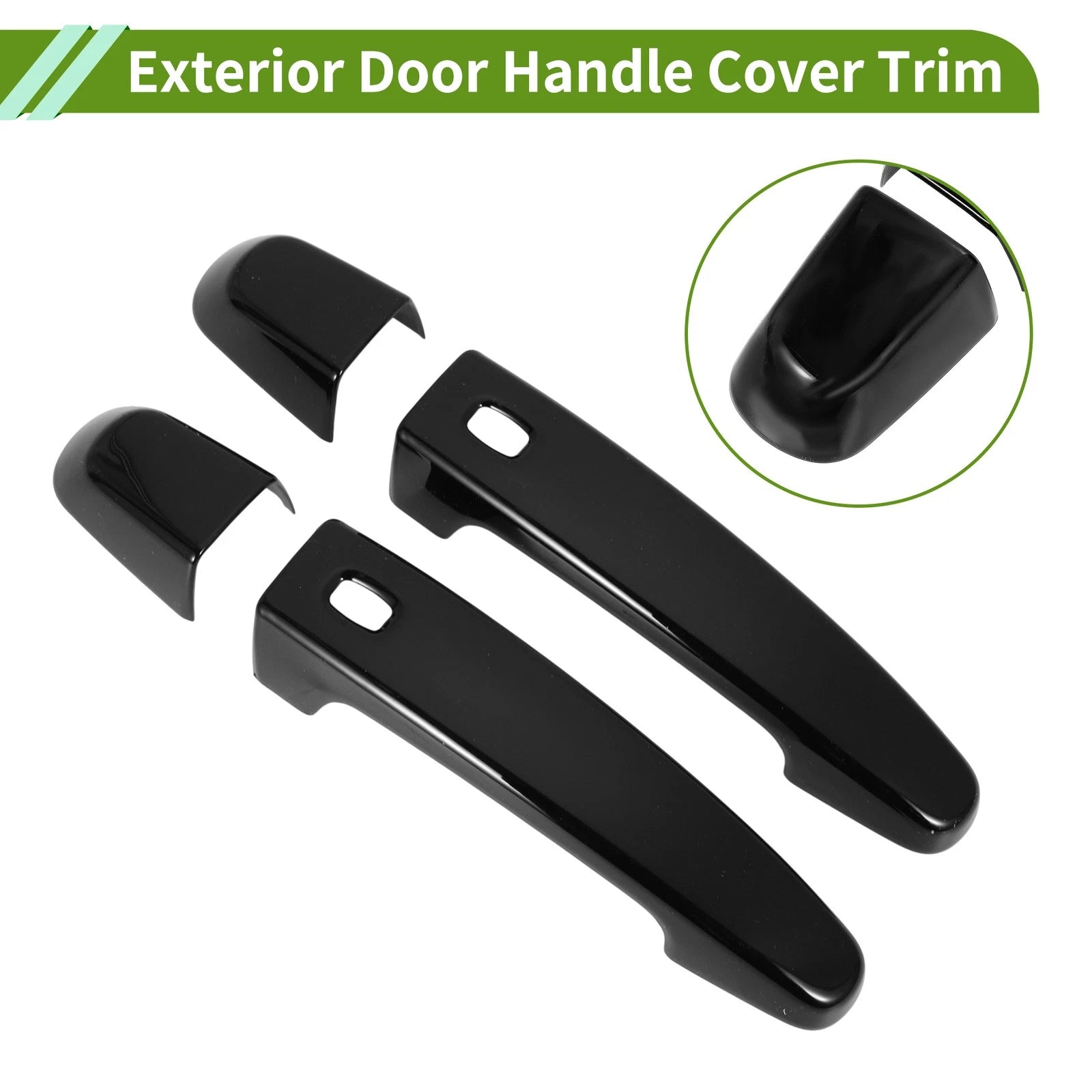 Exterior Door Handle Cover Trim for Chevrolet Camaro (2016–2023) Glossy Black