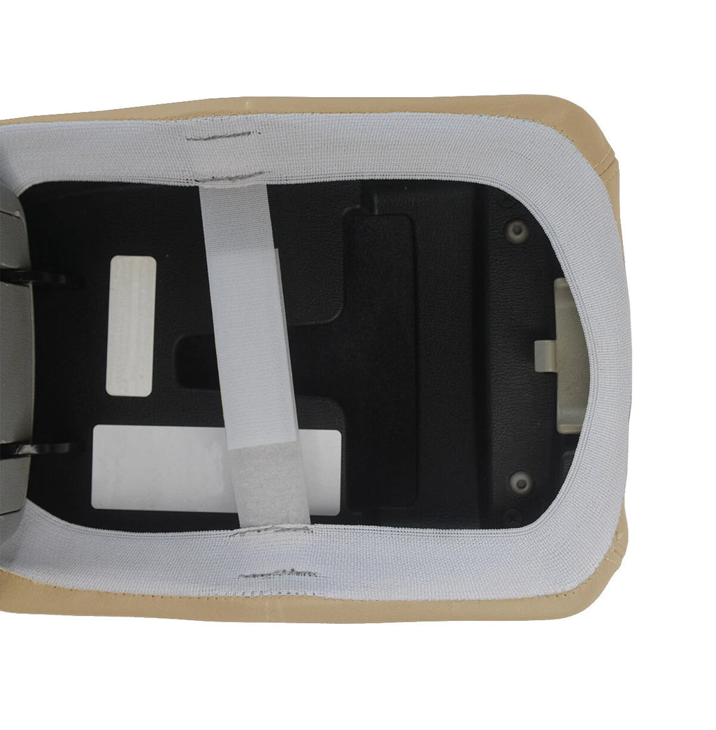 Leather Console Lid Pull Cover for Hyundai Sonata (2006–2010) Beige