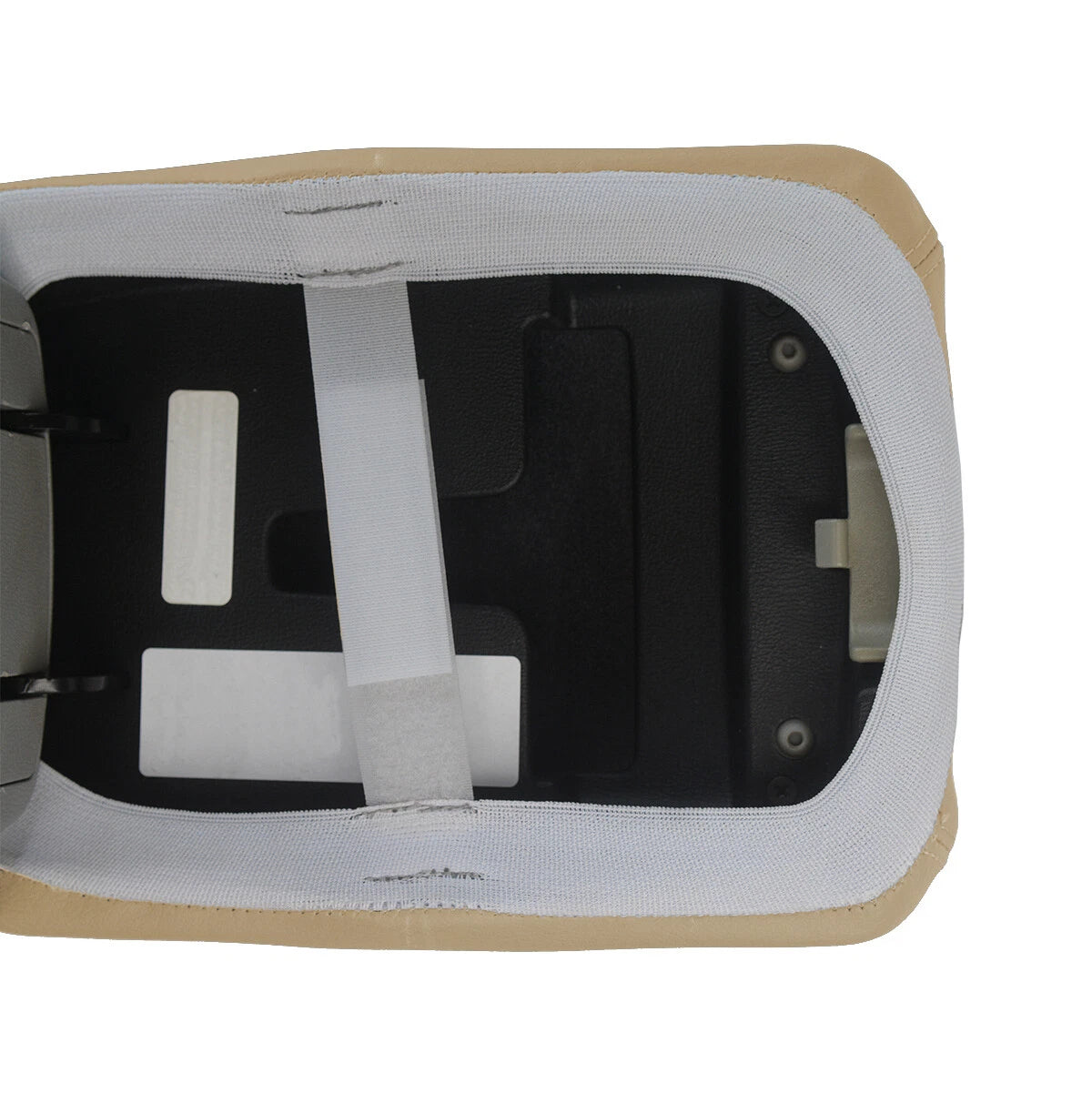 Leather Console Lid Pull Cover for Hyundai Sonata (2006–2010) Beige