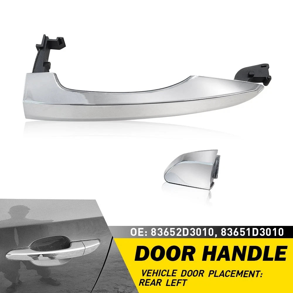 Exterior Outer Door Handle for Hyundai Tucson (2016–2021) Rear Driver Chrome EPY