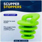 2X Scupper Stoppers for Five Oceans (1-1/4" / 1-3/4") - FO4756