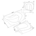 Driver Passenger Seat Backrest Pad for Harley Street Glide (2009–2023)
