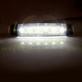 Set of 5 White Blue Sealed Side Marker Clearance Lights for Trailer Truck