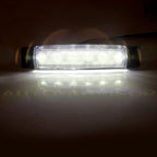 Set of 5 White Blue Sealed Side Marker Clearance Lights for Trailer Truck