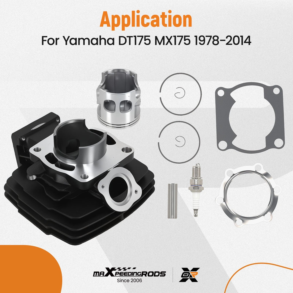 Top End Rebuild Kit 66mm for Yamaha DT175 (1978–1981)