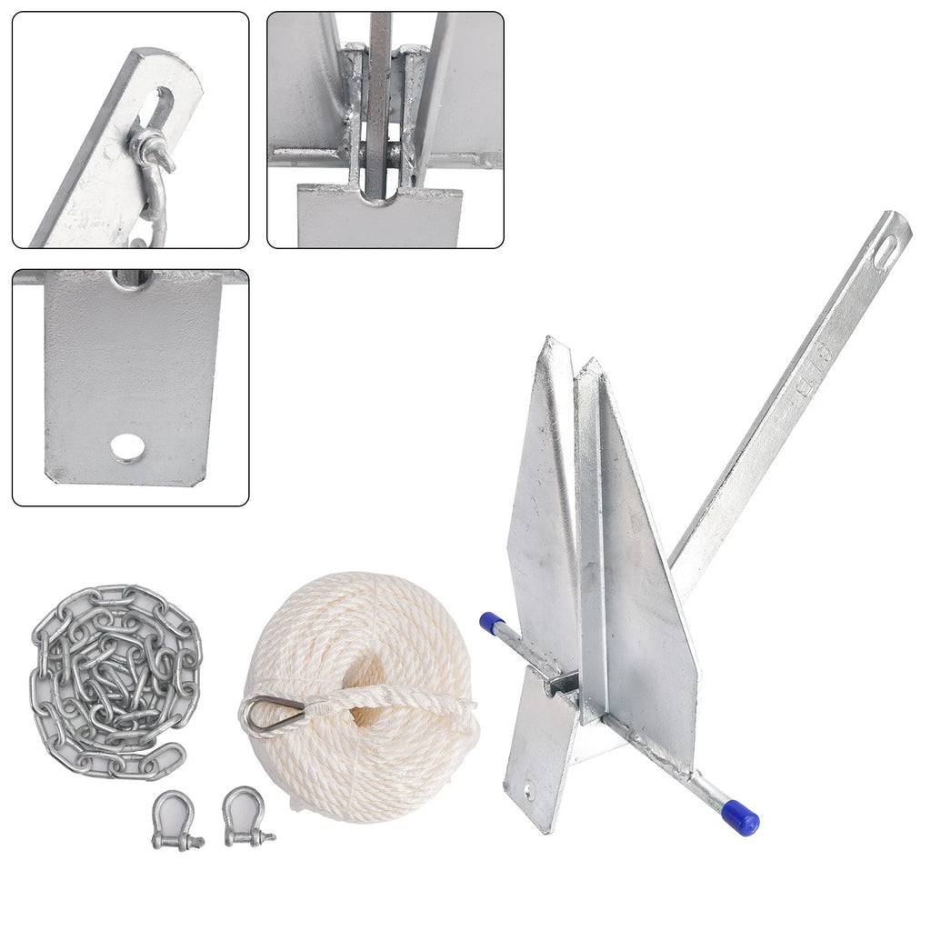 Steel Slide Anchor Kit for Boat (8 lbs)