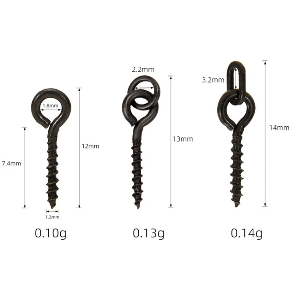 20pcs Bait Screws for Fishing Accessories Hook Stops Beads