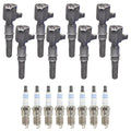 Set of 8 Ignition Coils & Spark Plugs for Ford Explorer F-150 F250 V8