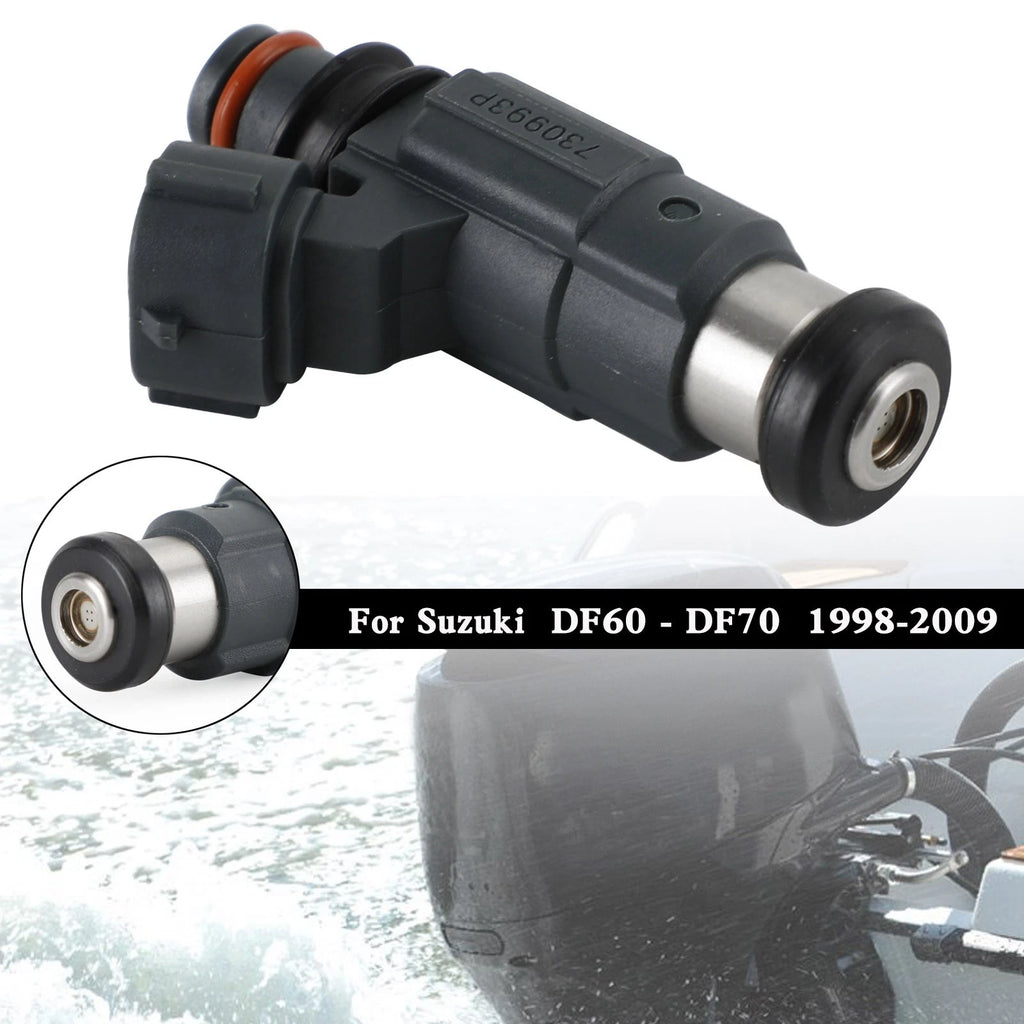 Set of 4 Fuel Injectors 15710-66D00 CDH166 for Suzuki DF60-DF70 (1998–2009)