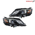 Set of 2 Headlights for Chevrolet Impala (2015–2020) Halogen Black Housing