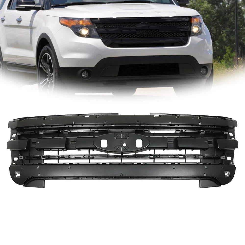 Front Grille Shell for Ford Explorer Police Interceptor (2011â2015) Black