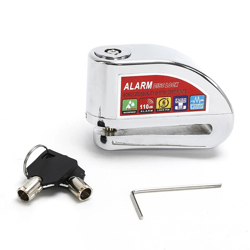 Stainless Brake Disc Lock for Motorcycle (Electronic Alarm)