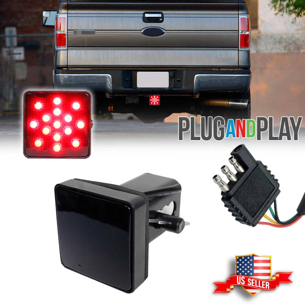 15-LED Smoked Lens Brake Light for Trailer Hitch (2" Towing)