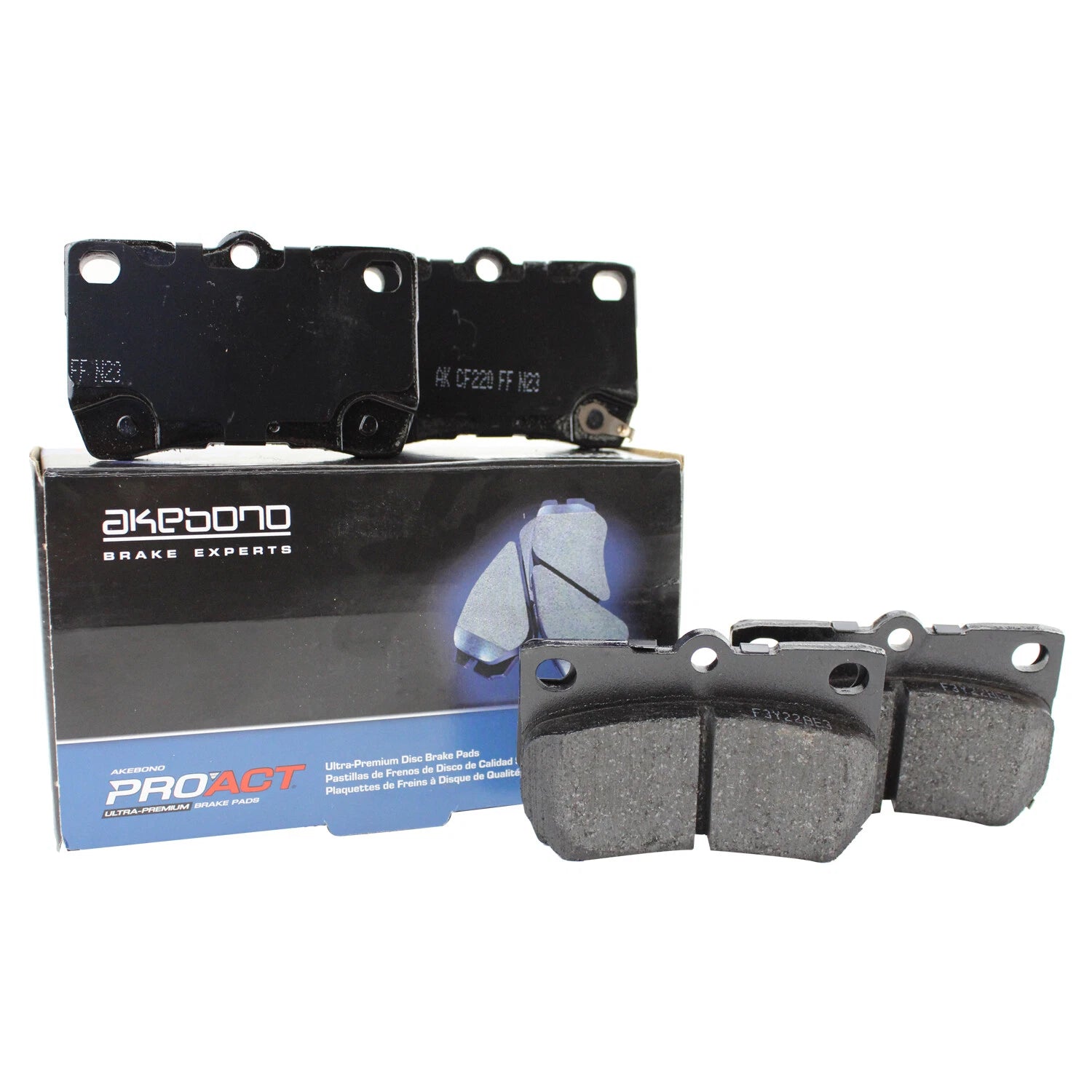 Set of 4 Rear Disc Brake Pads for Lexus GS350 GS430 GS460 IS250 (Akebono ACT1113)