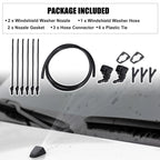 Set of 2 Windshield Washer Nozzles No.BT4Z17603A for Ford Edge (2012–2014)
